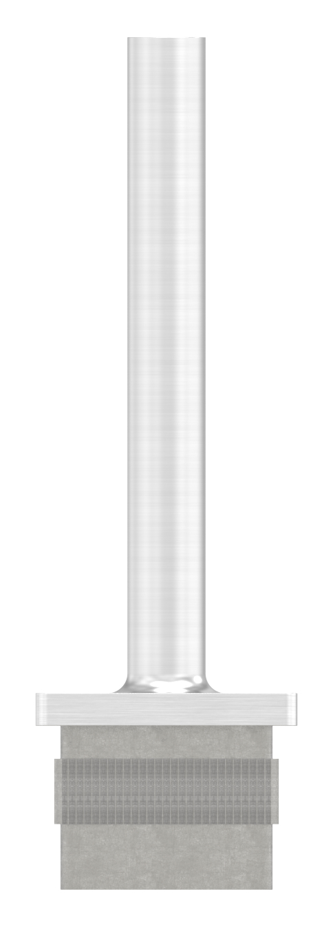 Stopfen mit Stift für Rohr 40 x 40 x 3,0mm, Höhe 105mm