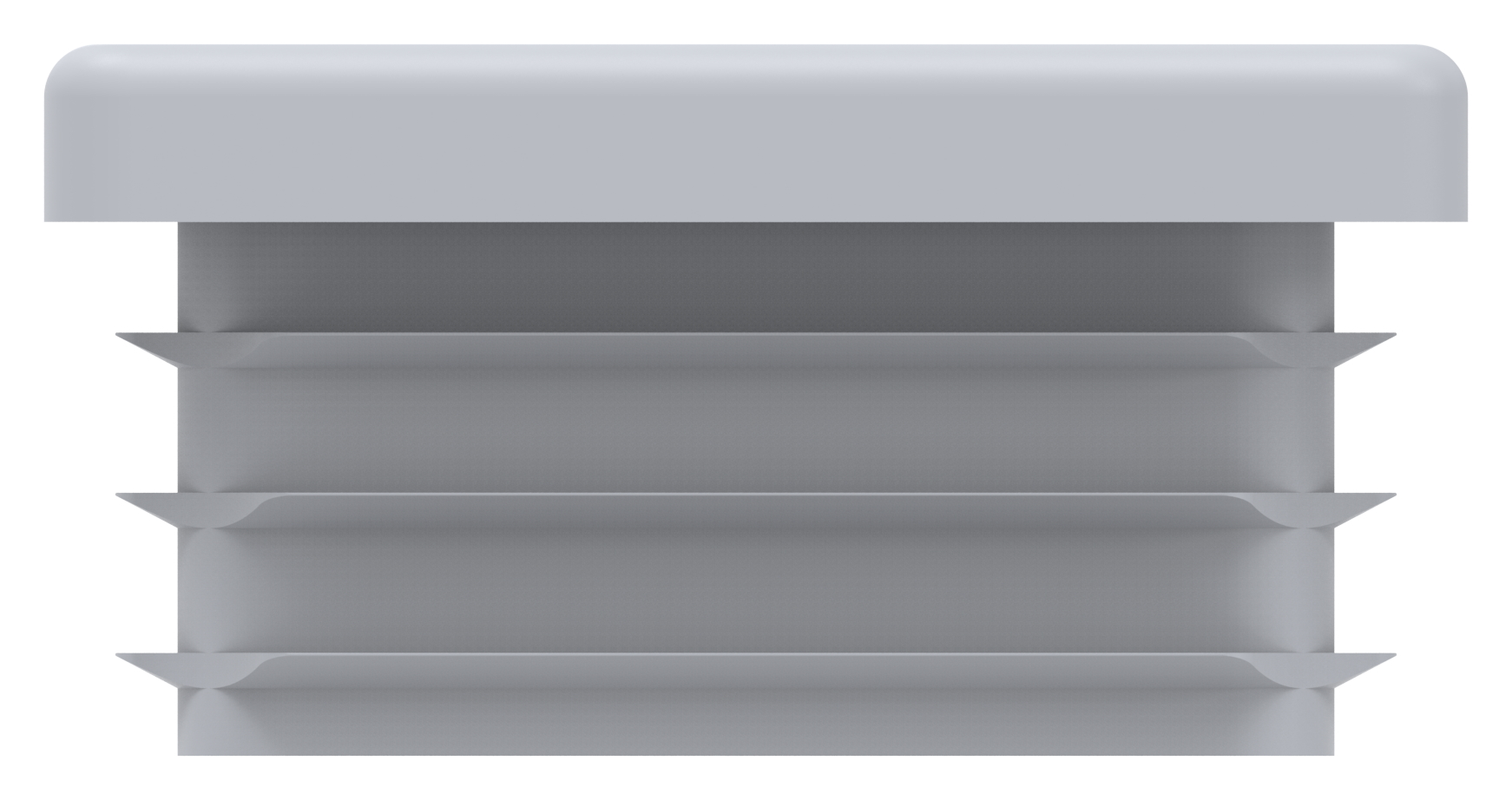 Kunststoffkappe für Rechteckrohr 60x40mm