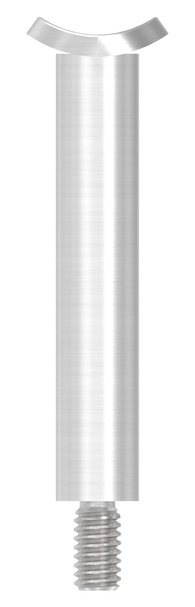 Stift Ø 14mm mit Handlaufanschlussplatte für Rohr 33,7mm, V2A