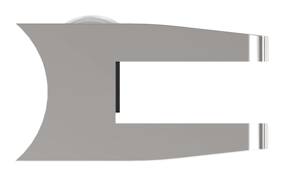 Glasklemme Mod. 34, Anschluss: 42,4mm, V4A Glasklemme Mod. 34, Anschluss: 42,4mm, V4A