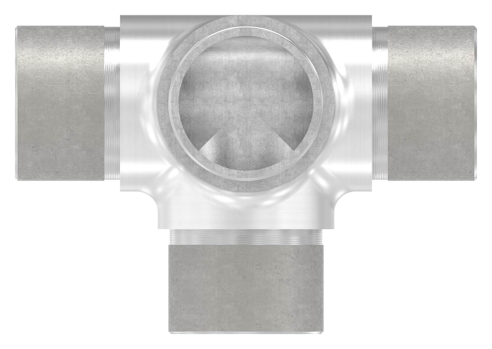 T-Stück mit seitl. Abgang, für Rohr 33,7x2,0mm, V2A