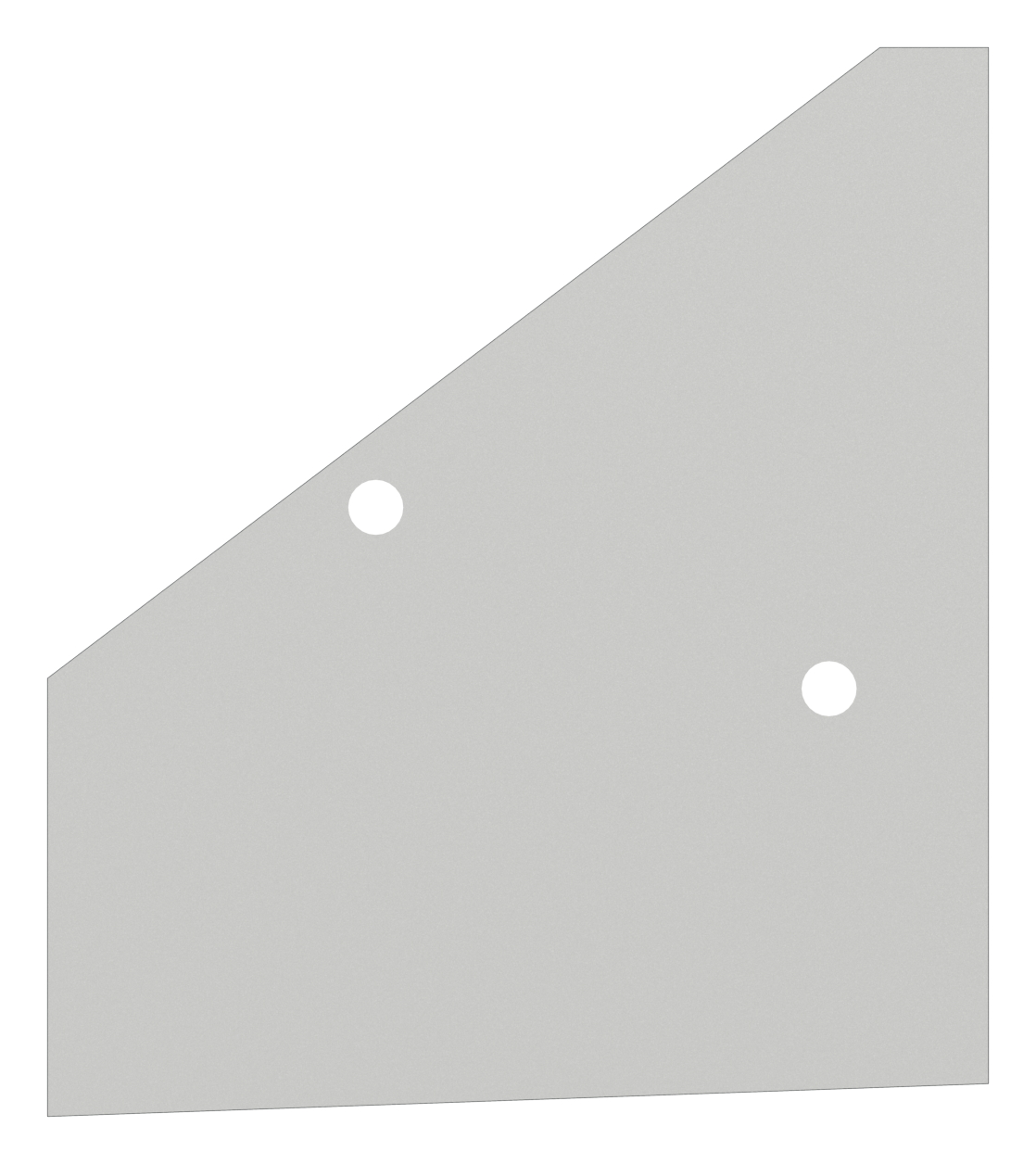 Endkappe links für eleganza canopy, RAL 7016 Endkappe links für eleganza canopy, RAL 7016