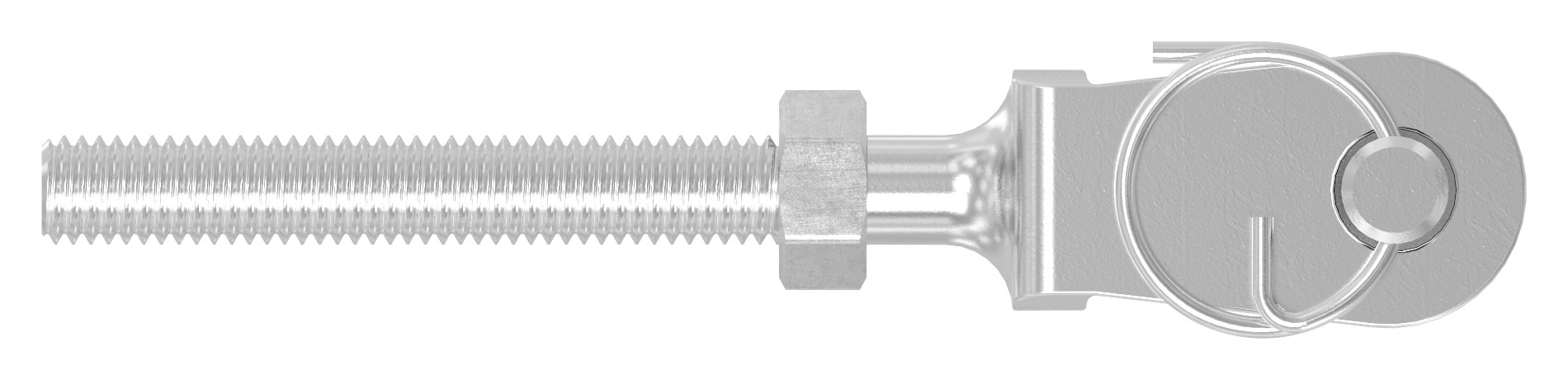 Gabelterminal mit Außengew. M5 links, V4A