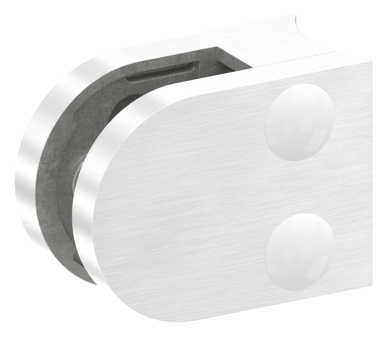 Glasklemme Mod. 30, Anschluss: 42,4mm, V4A Glasklemme Mod. 30, Anschluss: 42,4mm, V4A