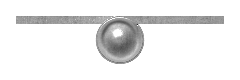 Anschweißband mit festem Zapfen, linke Ausführung