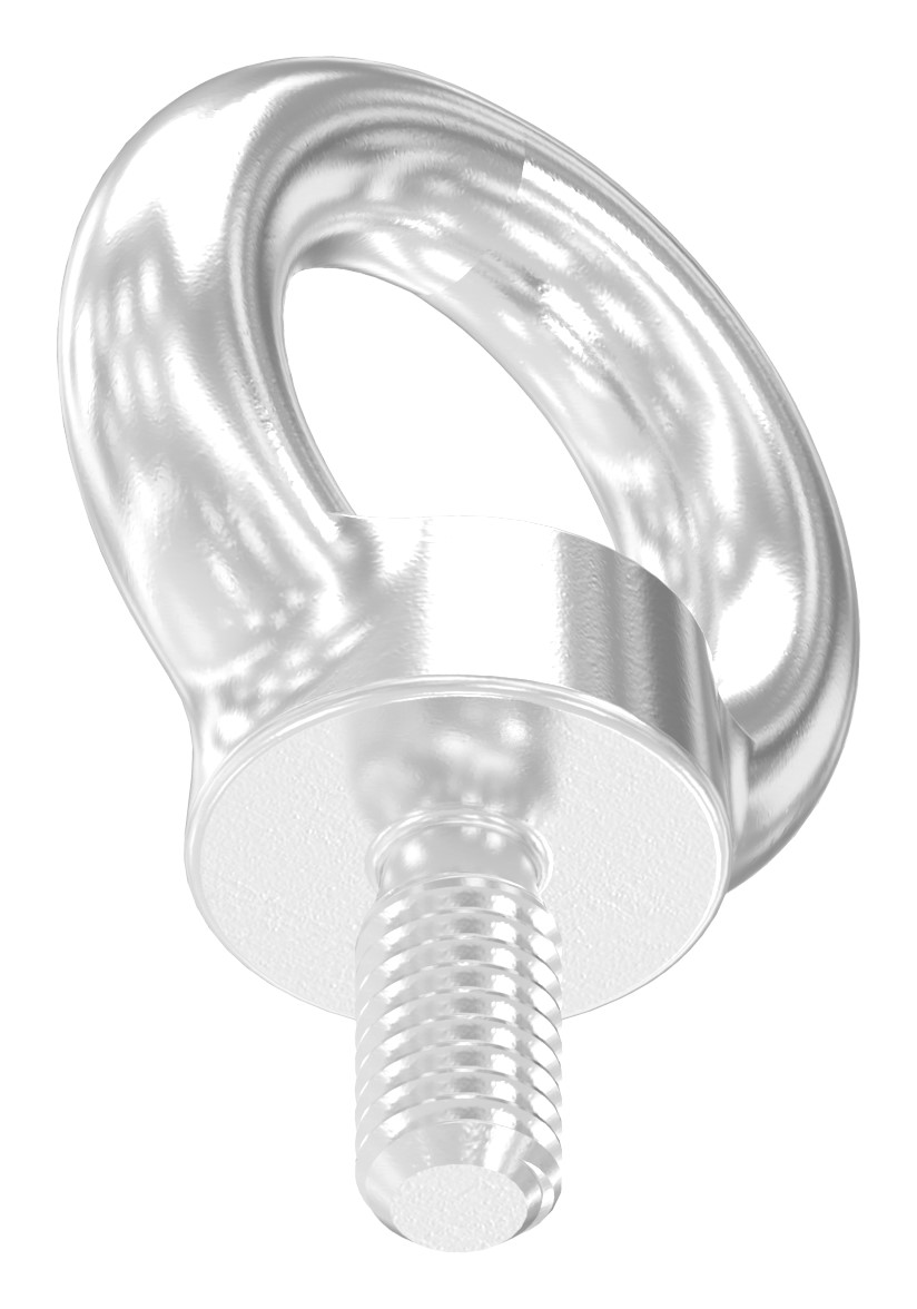 Ringschraube mit Außengewinde DIN 580, Rundeisen: 6mm, V4A