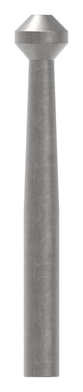 Zaunstab Ø 12mm, H: 120mm, konisch, Knopf eckig