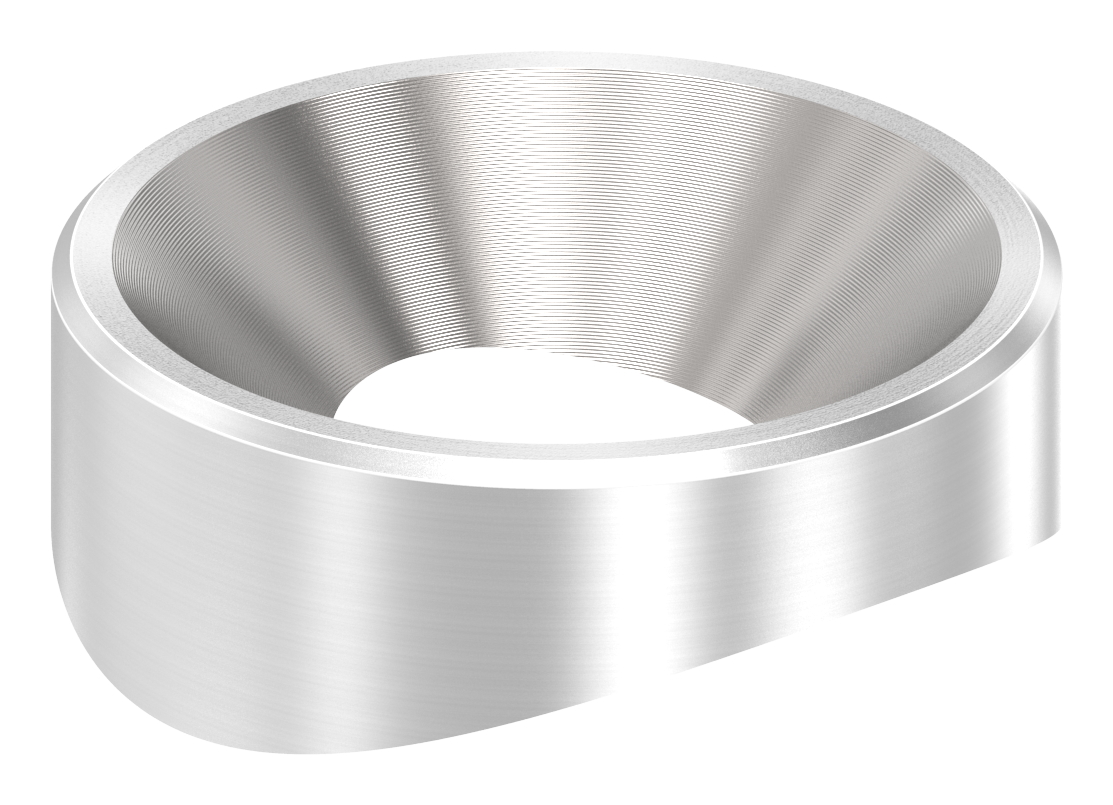 Ausgleichsstück (mit Senkung) für Rohr 42,4mm, Ø 25mm, V2A