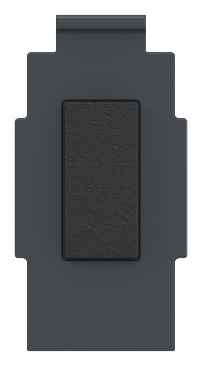 Sicherungsplatte für Mod. 38 , Zink roh pulverbeschichtet in RAL 7016 matt