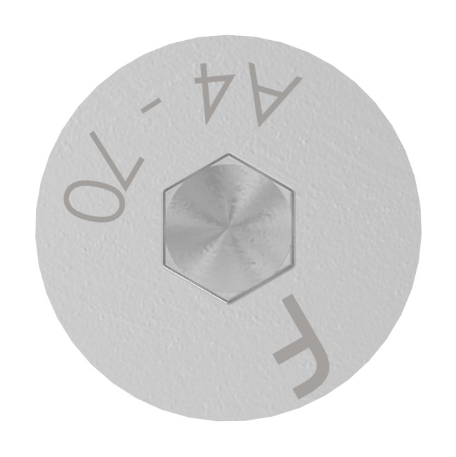 Senkkopfschraube M6x20, V4A, ISO 10642 Senkkopfschraube M6x20, V4A, ISO 10642