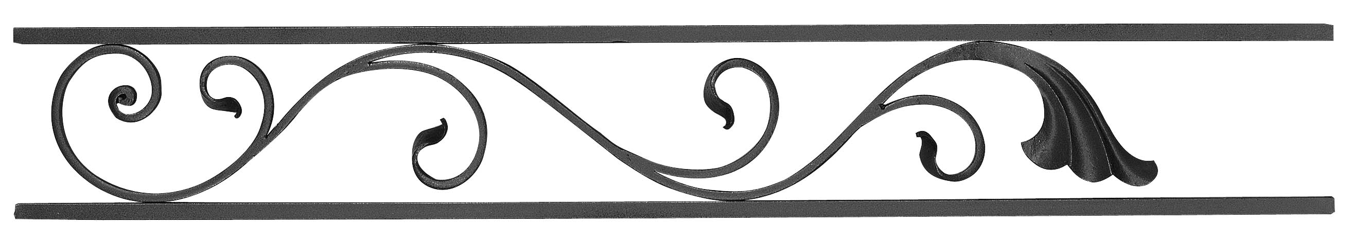 Seitenteil, RE (Blume nach rechts schauend),900x130mm