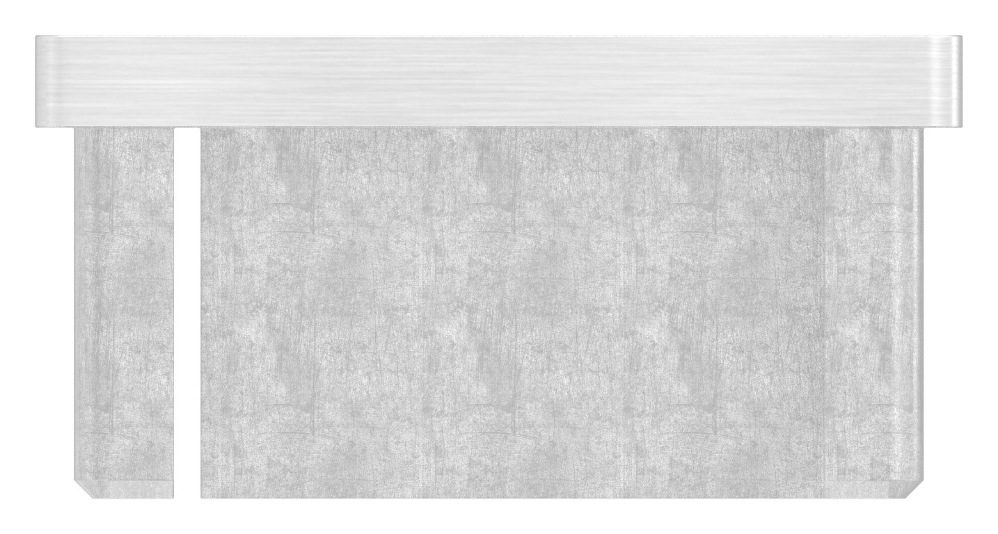 Einsteckkappe, für Rohr 50x30x2,0mm, V4A