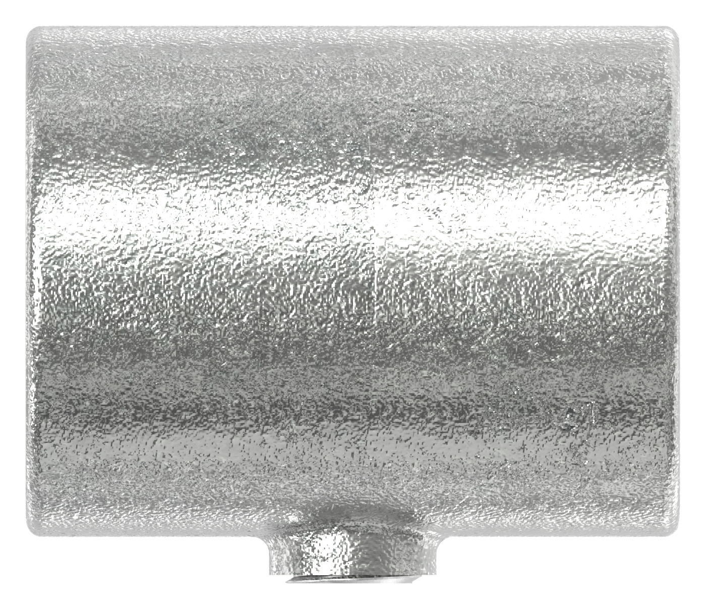 T-Stück kurz, schräg, variabel, für Rohr Ø 48,3mm