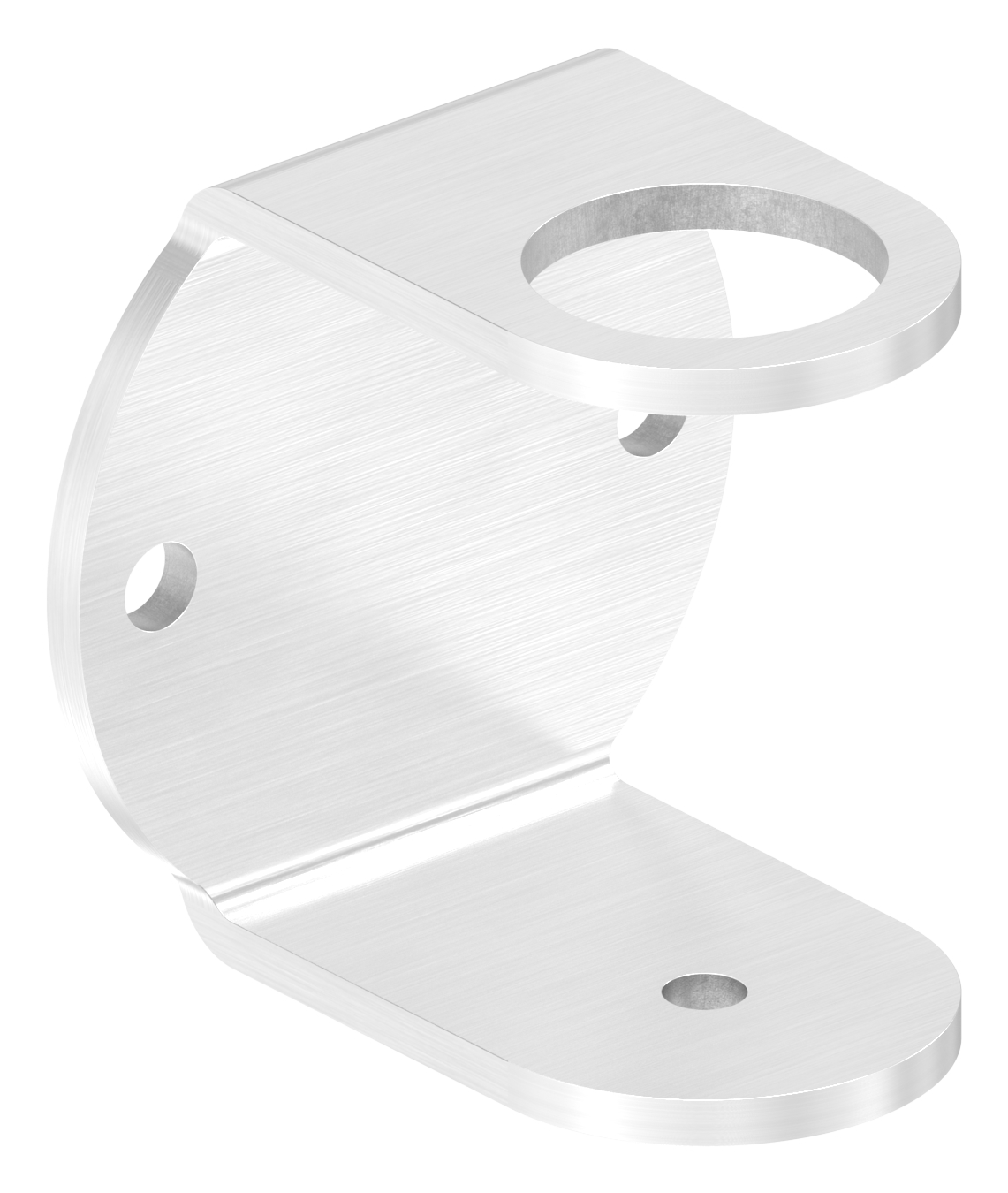 Wandbefestigung für Geländerpfosten 42,4mm, V2A