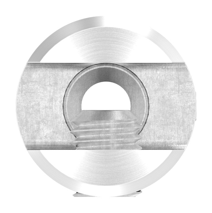 Plattenhalter  für geraden Anschluss, V2A