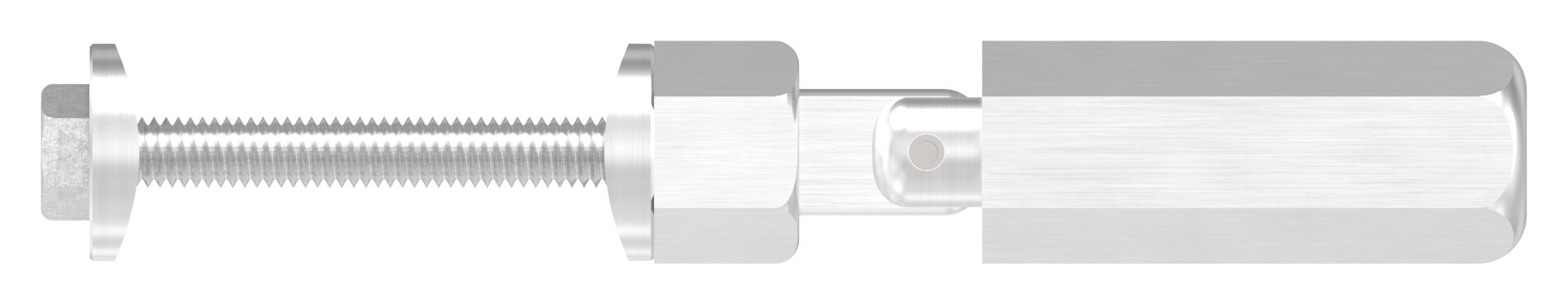 Gewindeterminal zur Selbstmontage, Seil 4mm, V2A