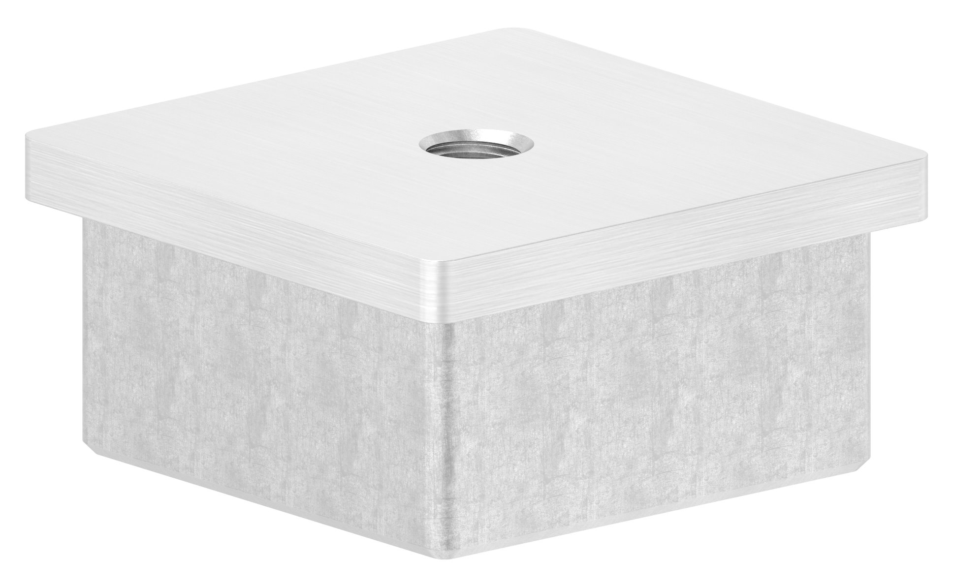 Einsteckkappe, für Rohr  50x50x3,0mm, V2A