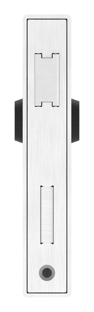 Edelstahlschlosskasten mit verzinktem Schloss, Abmessung: 30x94,5x173mm