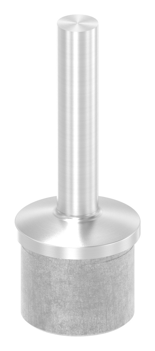 Rohrabschlussstopfen mit Stift für Rohr 42,4x2,0mm, V4A