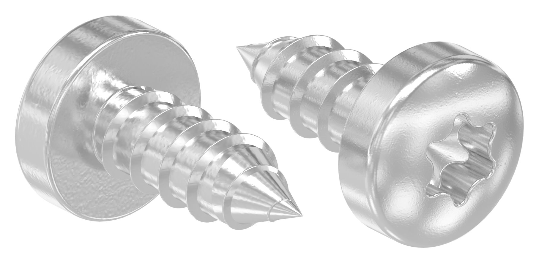 Linsen-Blechschraube 3,5x9,5 mit Torx T15 und Spitze, ISO 14585 V2A