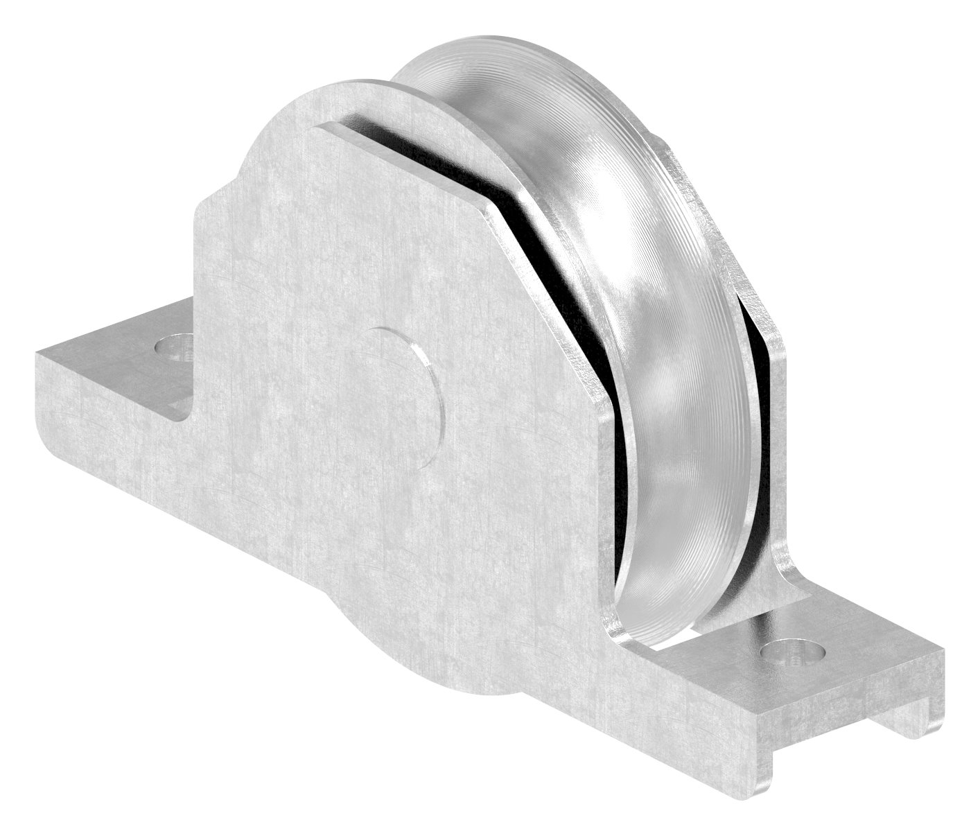 Schiebetorrolle, Rundrille, Ø 88mm, V2A Schiebetorrolle, Rundrille, Ø 88mm, V2A