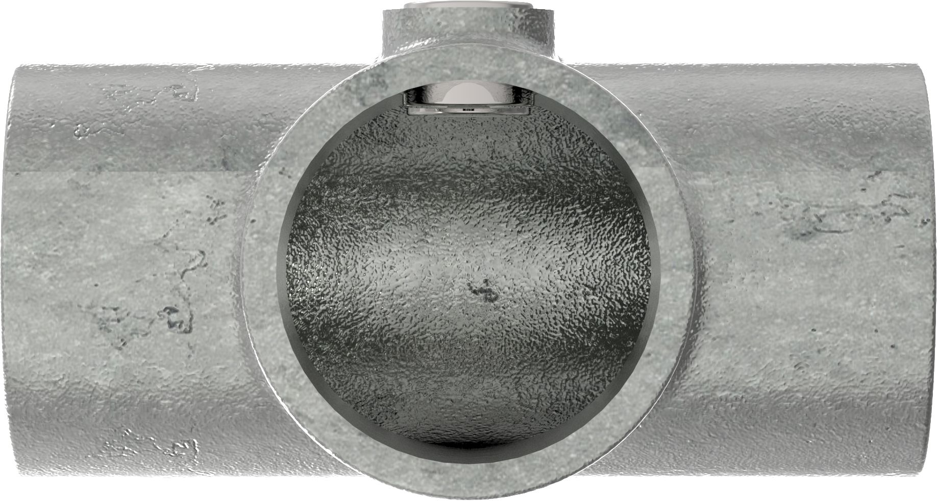 T-Stück lang, für Rohr Ø 42,4mm