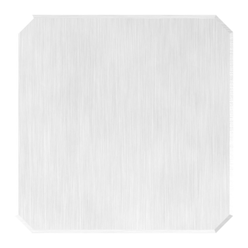 Glaspunkthalter 63x63mm, flach, V2A