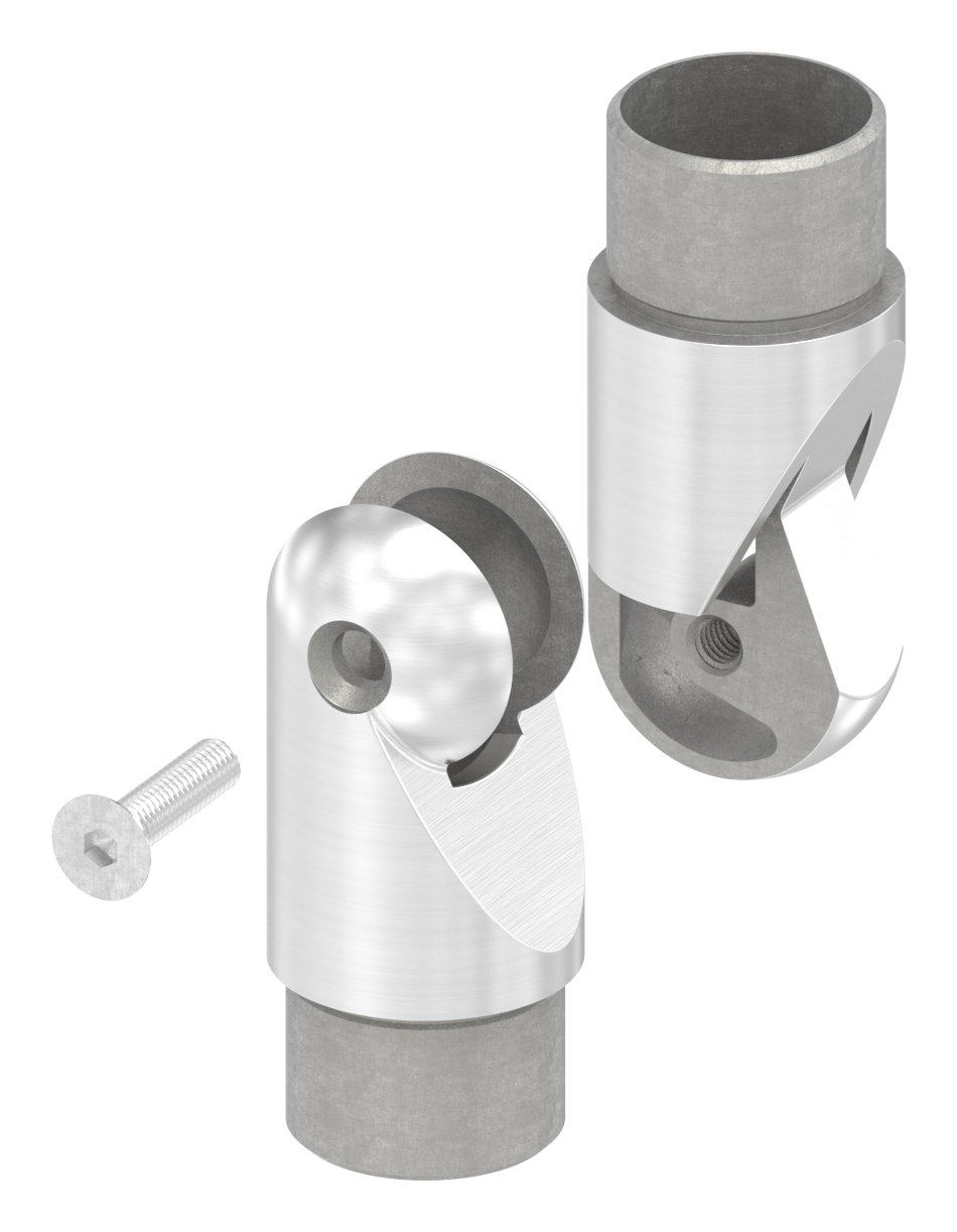 Gelenkstück, für Rohr 33,7 x 2,0mm, V2A