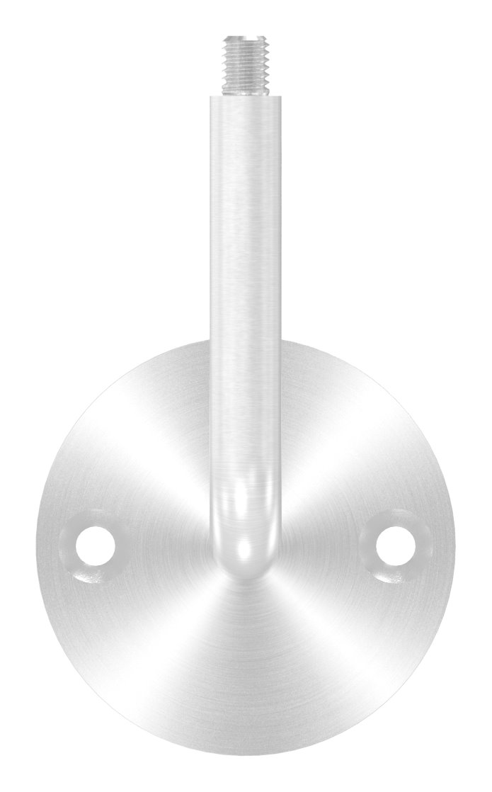 Handlaufhalter mit oben Außengewinde M8 (Ronde und Bügel verschraubt), V2A