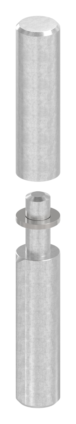 Anschweißband, L: 120mm, mit festem Stift, V2A