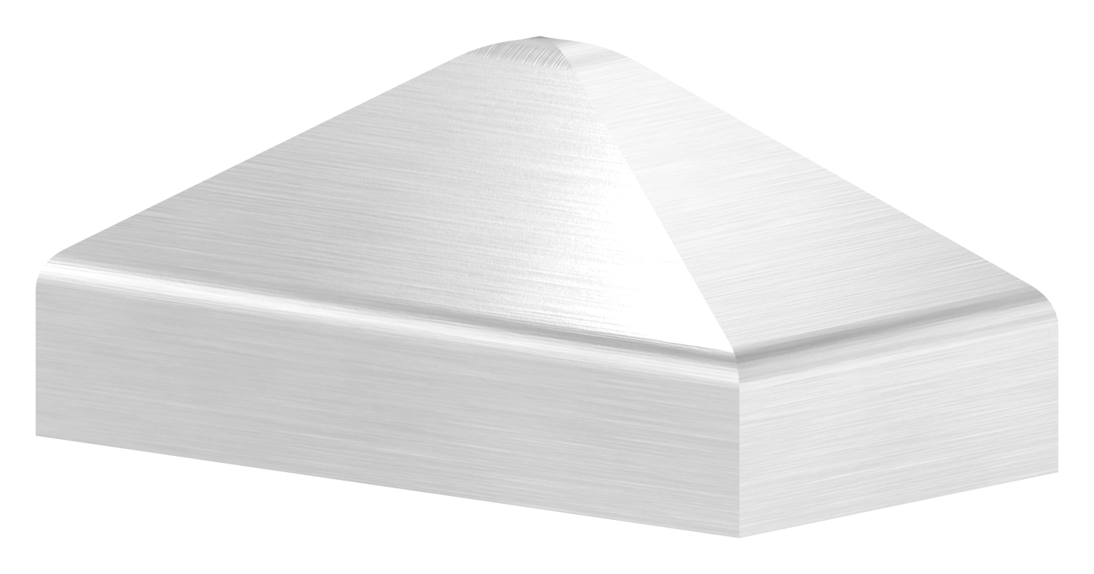 Pfeilerbedecker für 40x20mm, Oberfl. geschl., V2A