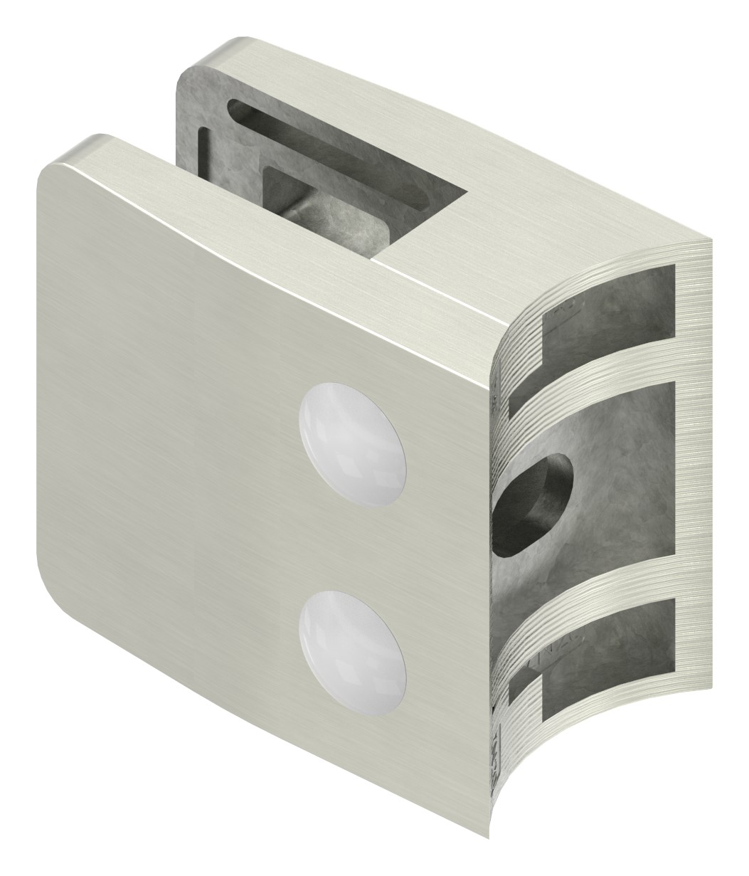 Glasklemme Mod. 34, Anschluss: 48,3mm, VA-Effekt Glasklemme Mod. 34, Anschluss: 48,3mm, VA-Effekt