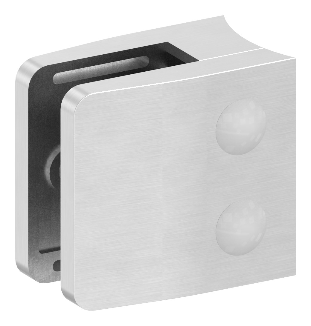 Glasklemme Mod. 34, Anschluss: 76,1mm, V4A Glasklemme Mod. 34, Anschluss: 76,1mm, V4A
