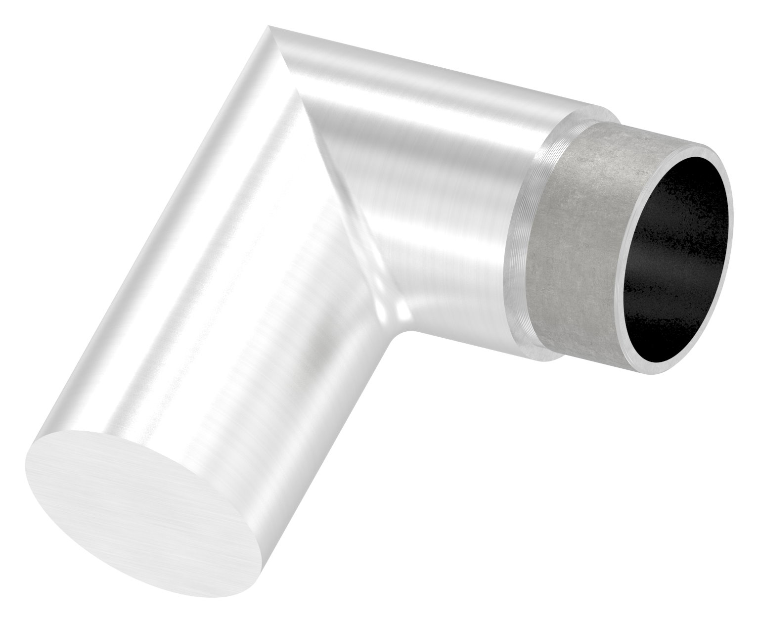 Endbogen 90°, für Rohr 42,4x2,0mm, V2A