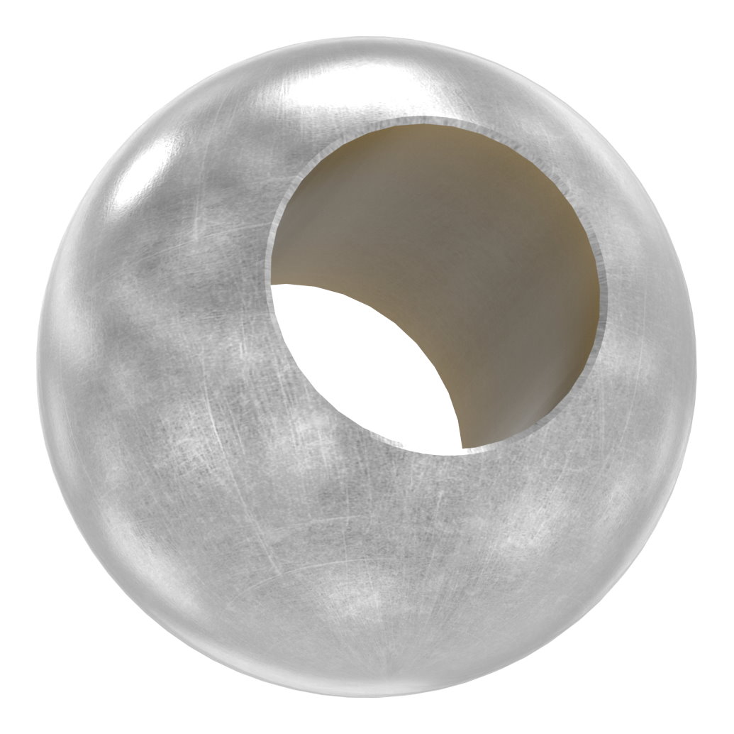 Massivkugel 20mm, mit Durchgangsbohrung 10,3mm