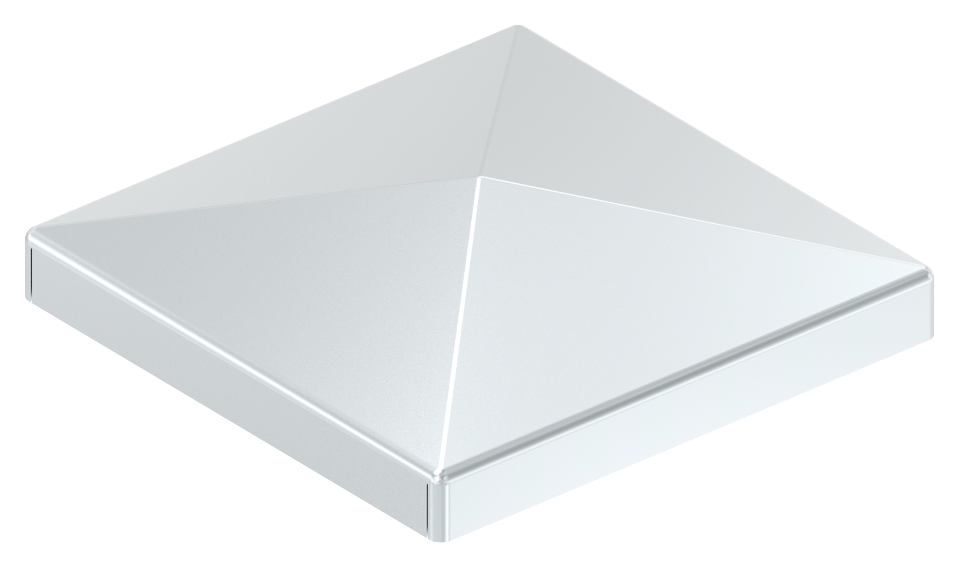 Pfeilerbedecker für Rohr 60x60mm, verzinkt