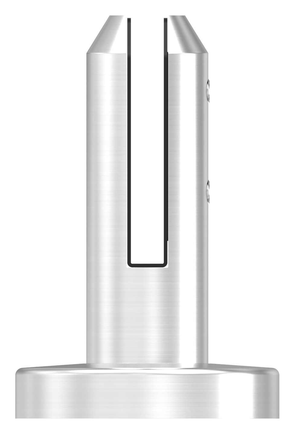 Bodenglashalter rund, für Glas 12 - 12,76mm, V4A