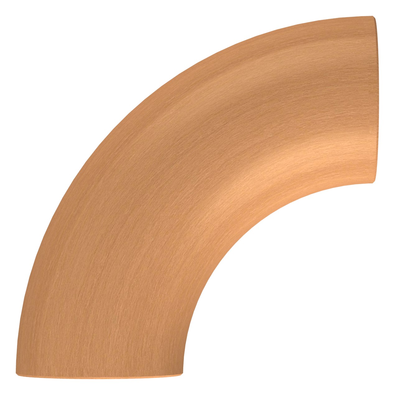 90° Bogen für Holzhandlauf Buche 90° Bogen für Holzhandlauf Buche