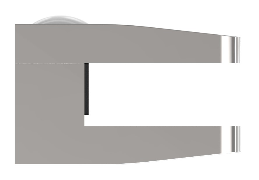 Glasklemme Mod. 34, Anschluss: gerade, V4A Glasklemme Mod. 34, Anschluss: gerade, V4A