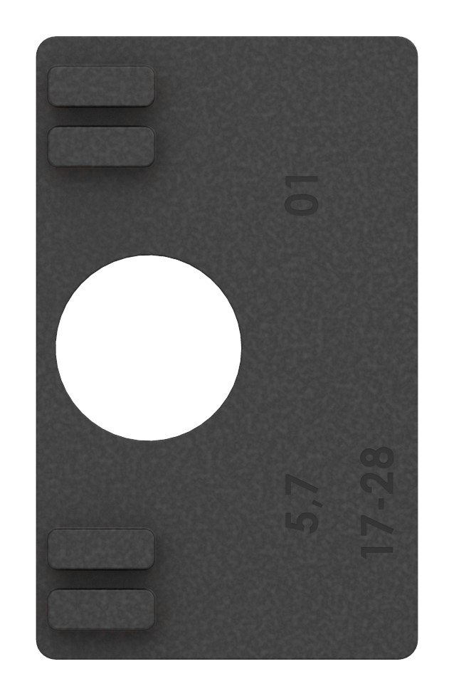 Gummi für Mod. 45, Blech 4,0mm Gummi für Mod. 45, Blech 4,0mm