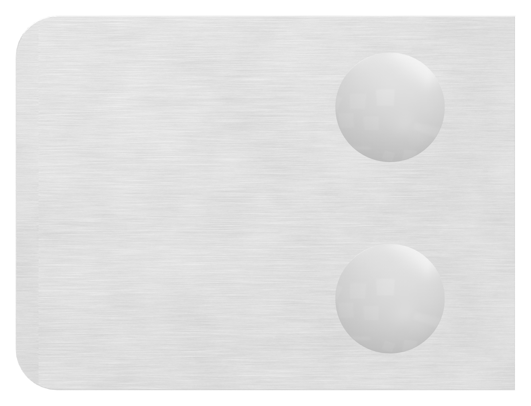 Glasklemme Mod. 36, Anschluss: 42,4mm, in V2A