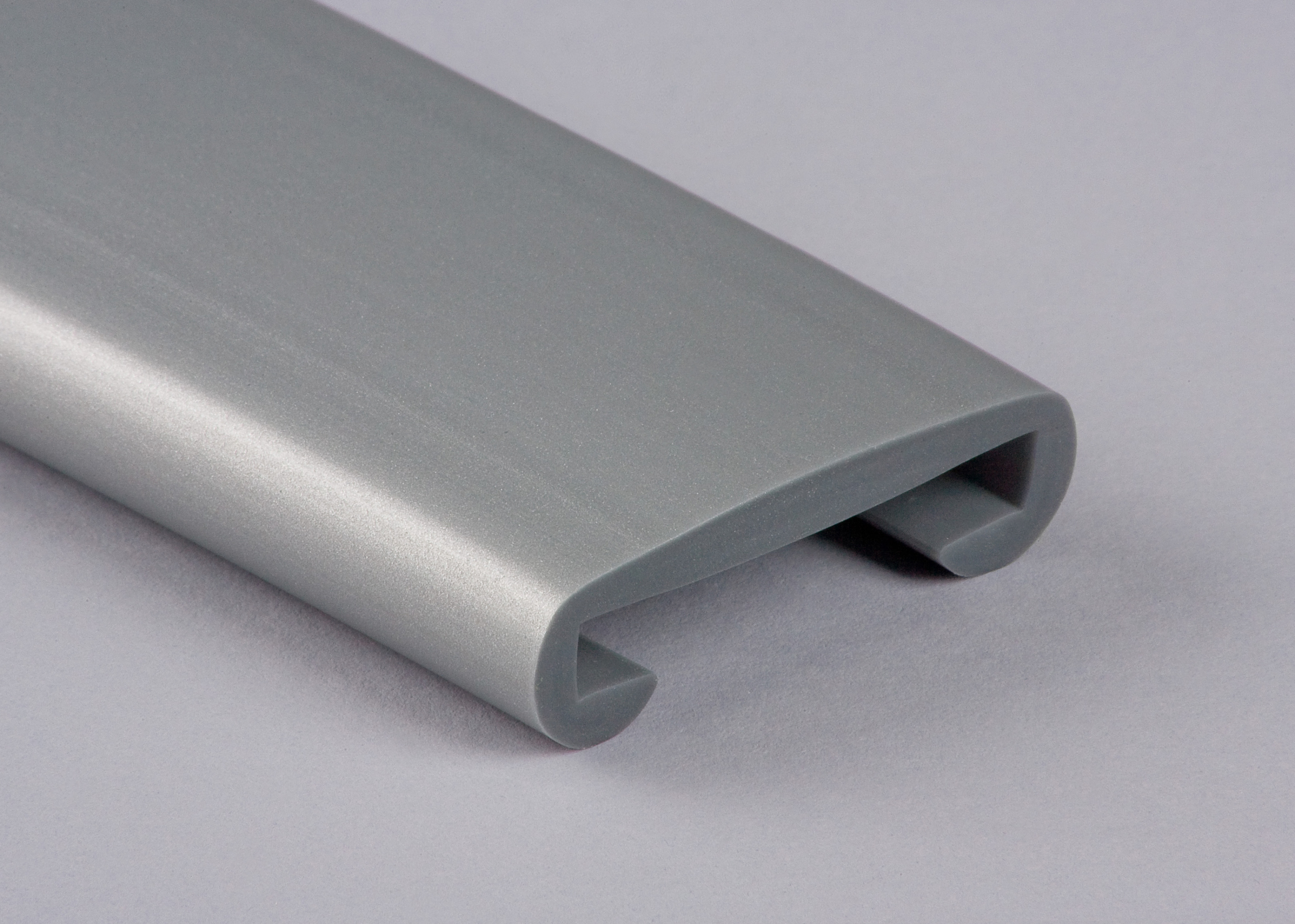 Kunststoffhandlauf für 50x8mm, weißaluminium
