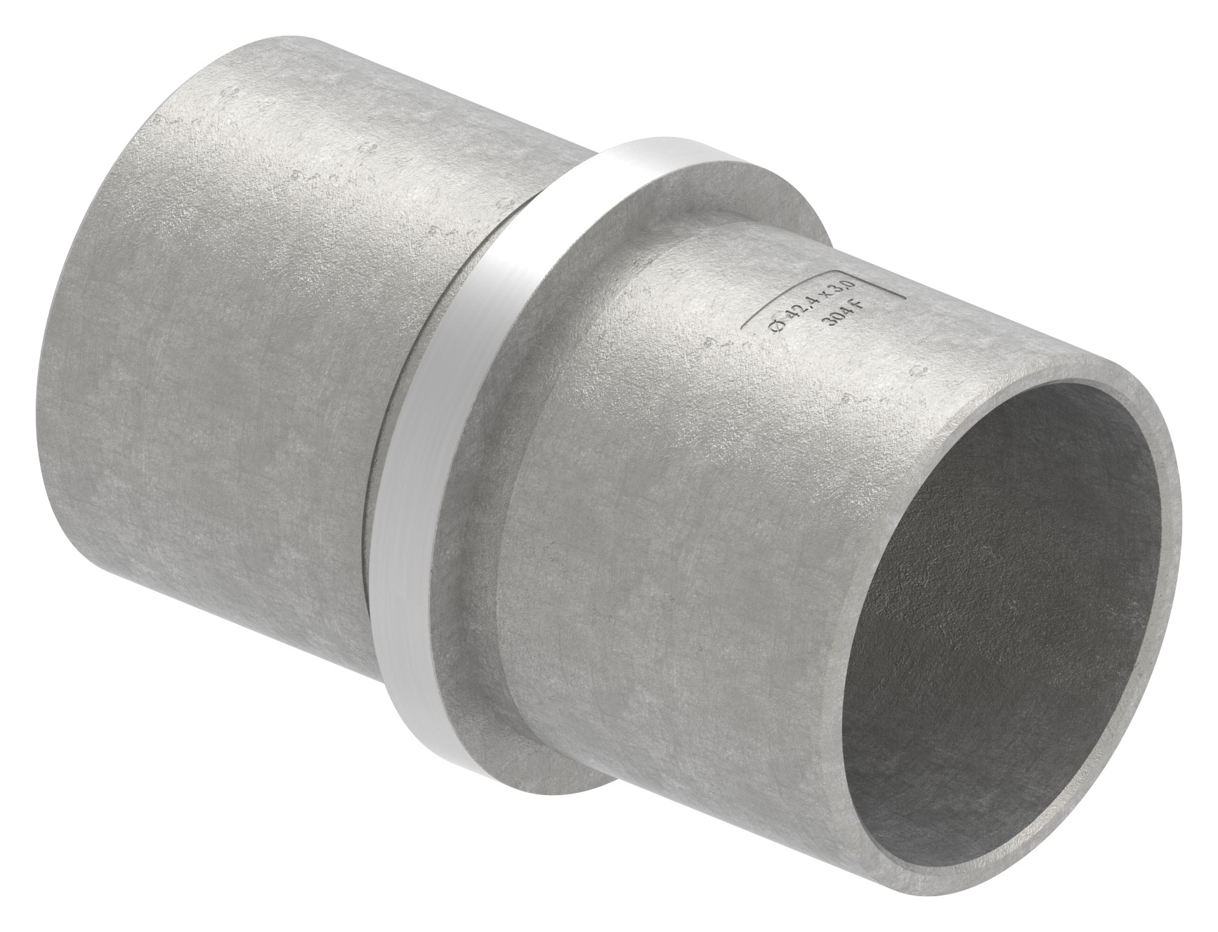 Verbindungsstück für Rohr 42,4x3,0mm, V2A