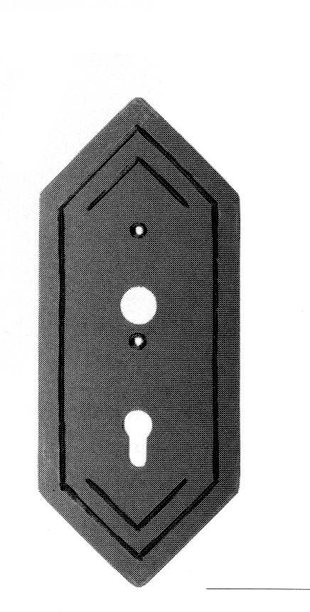 Schlossplatte gelocht für 3843