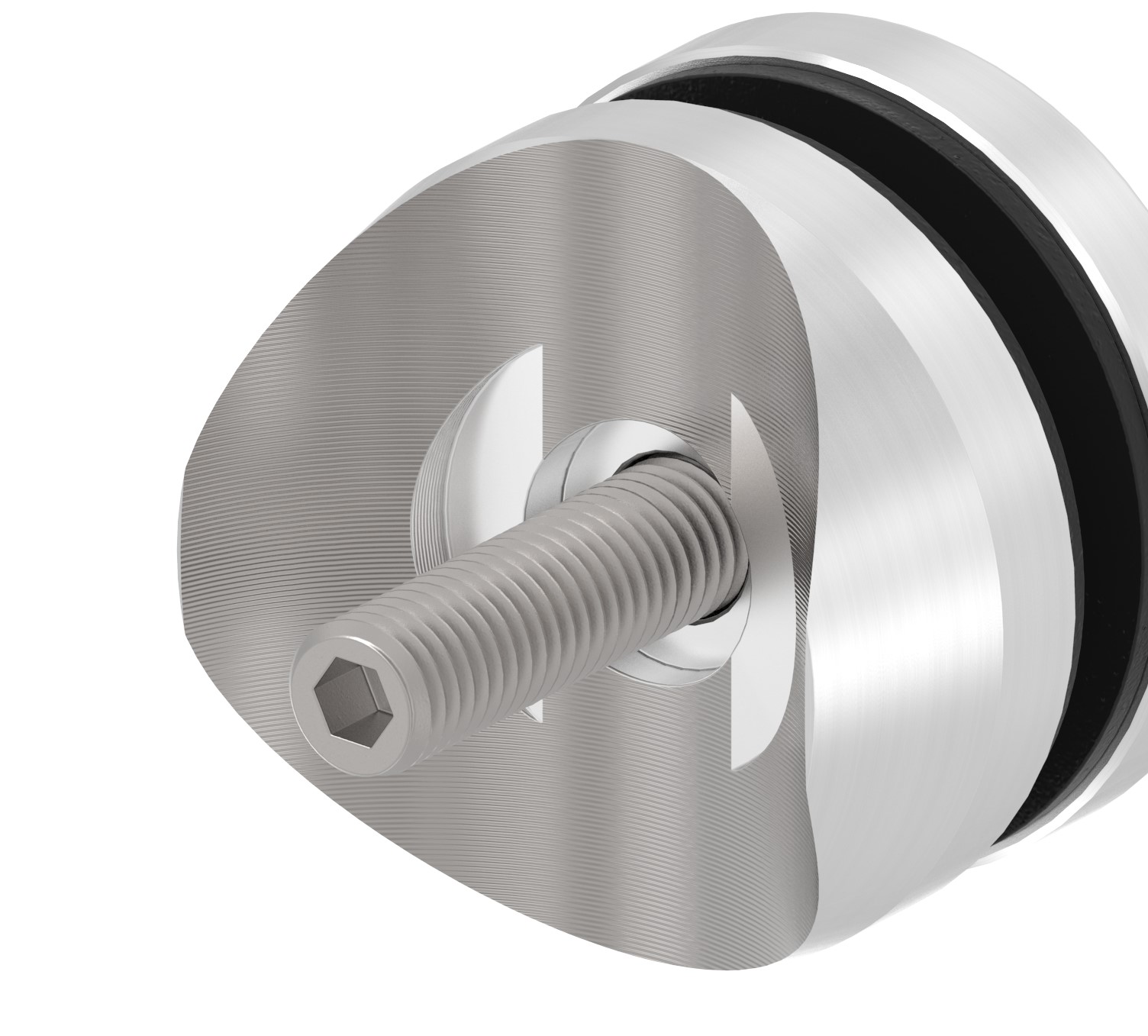 Glaspunkthalter 52mm, Anschluss: 48,3mm, V4A