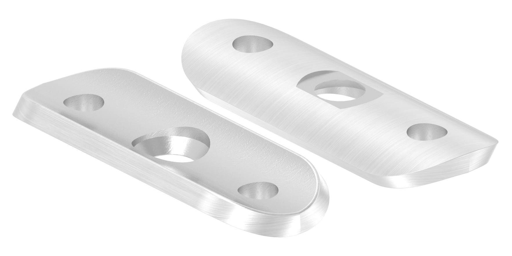 Handlaufanschlussplatte, 33,7mm, V4A