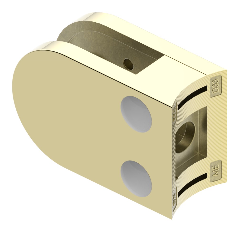 Glasklemme Mod. 16, Anschluss: 33,7mm, Messing Glasklemme Mod. 16, Anschluss: 33,7mm, Messing