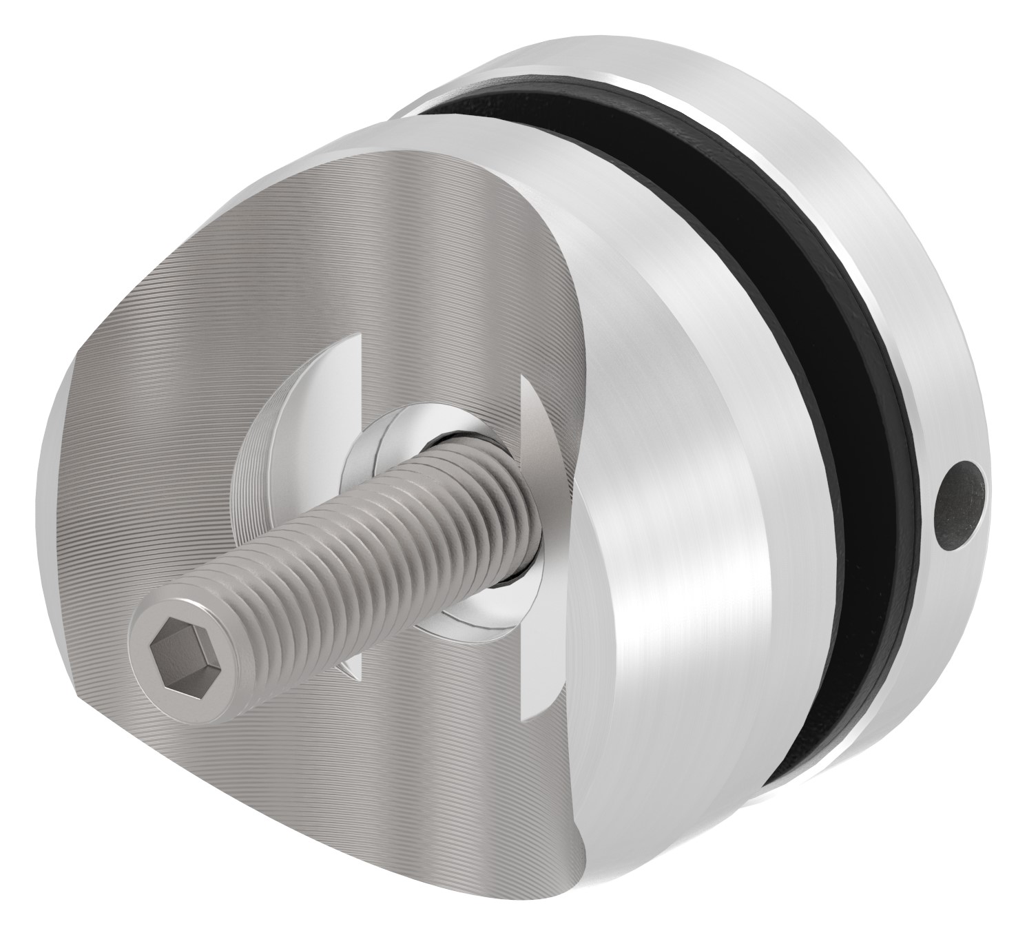 Glaspunkthalter 52mm, Anschluss: 42,4mm, V4A