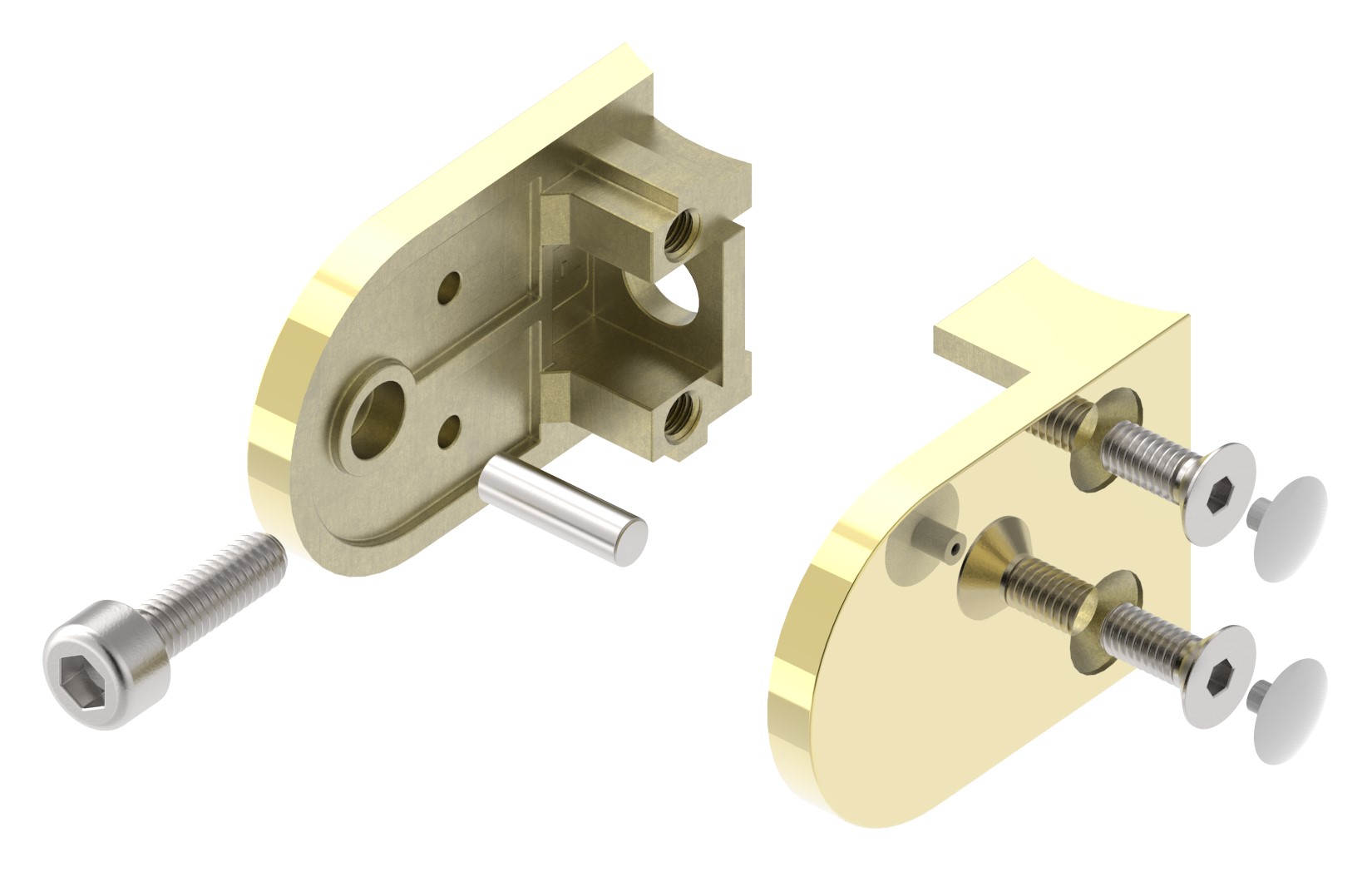 Glasklemme Mod. 16, Anschluss: 33,7mm, Messing Glasklemme Mod. 16, Anschluss: 33,7mm, Messing