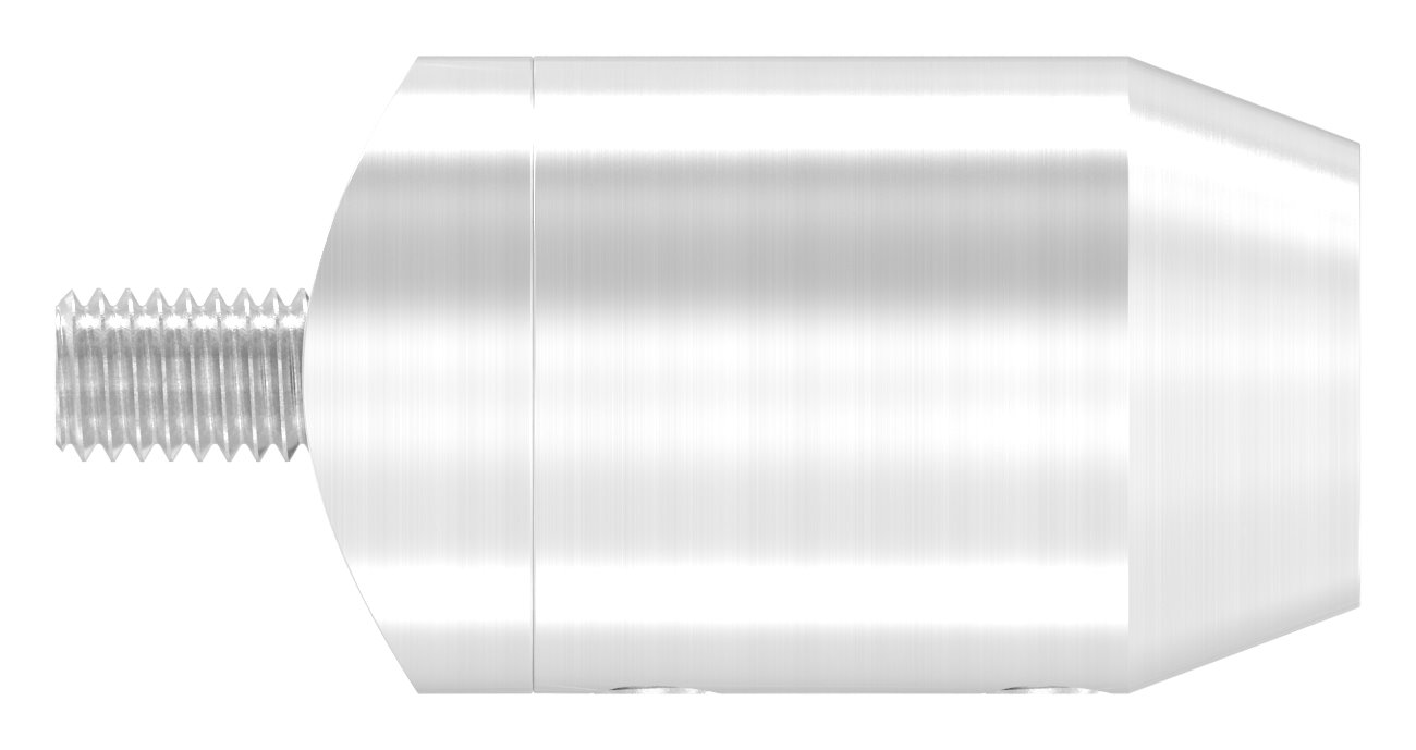 Querstabhalter (zum Stoßen vorne) für 33,7mm Rohr, Bohrung vorne 12,2mm, V2A